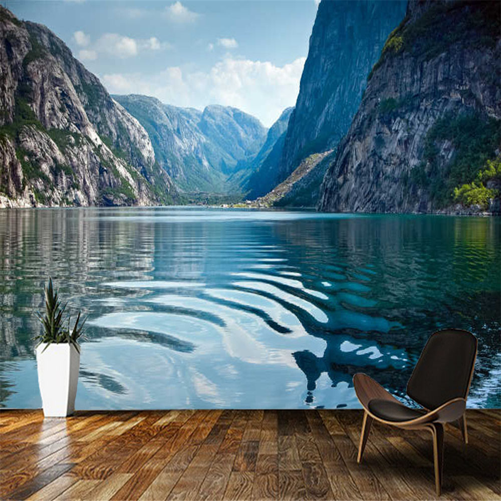 Papel de parede natural scenery 3d wallpaper living room kitchen tv wall bedroom wall papers home decor mural
