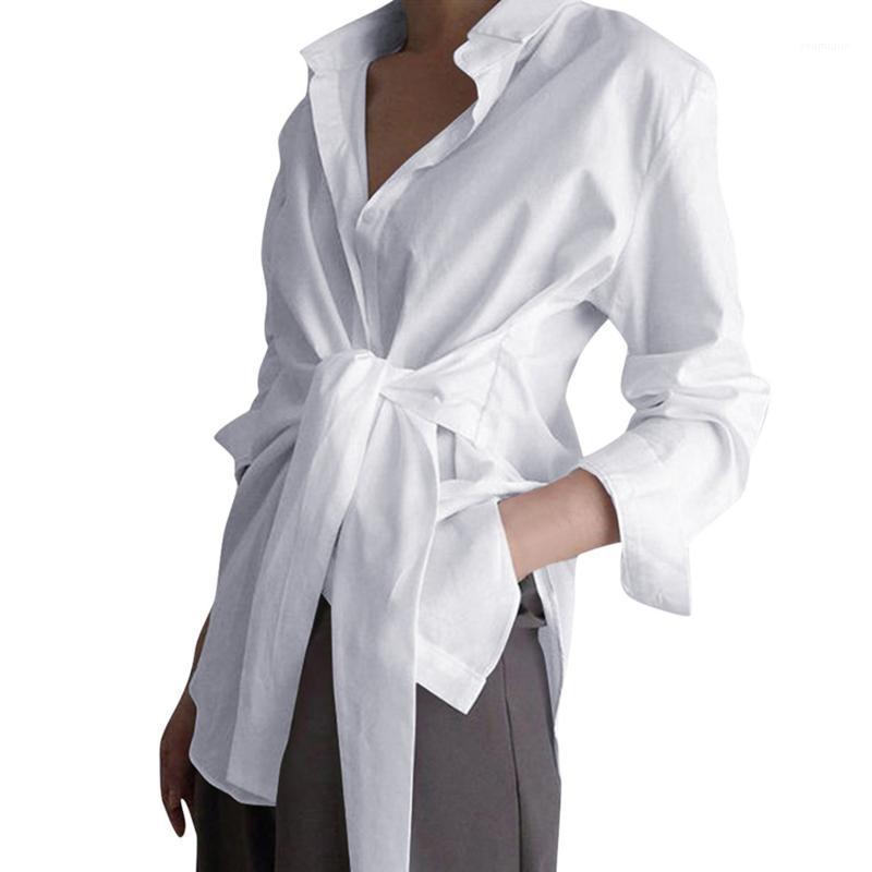 Women' Blouses & Shirts 2022 Summer Autumn Stylish Lace Up Bandage Shirt Ladies Solid Color Blouse Female Lapel Long Sleeve Top High Street, White
Women' Blouses & Shirts 2022 Summer Autumn Stylish Lace Up Bandage Shirt Ladies Solid Color Blouse Female Lapel Long Sleeve Top High Street, White