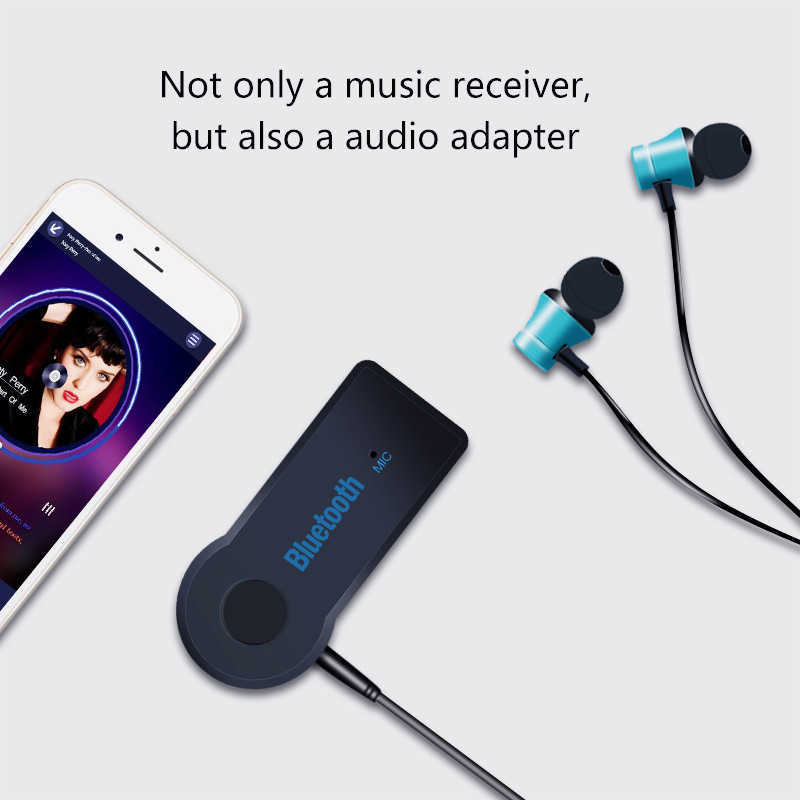 Aux Car Kit Stereo Bluetooth Receiver 3.5mm Audio Wireless Bluetooth Adapter With Retail Box