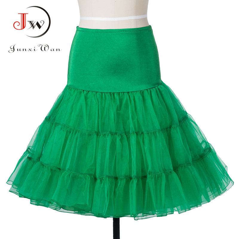 Skirts Vintage 50s 60 Ball Gown Tutu Skirt Swing Rockabilly Petticoat Underskirt Crinoline Fluffy Pettiskirt for Wedding 220322