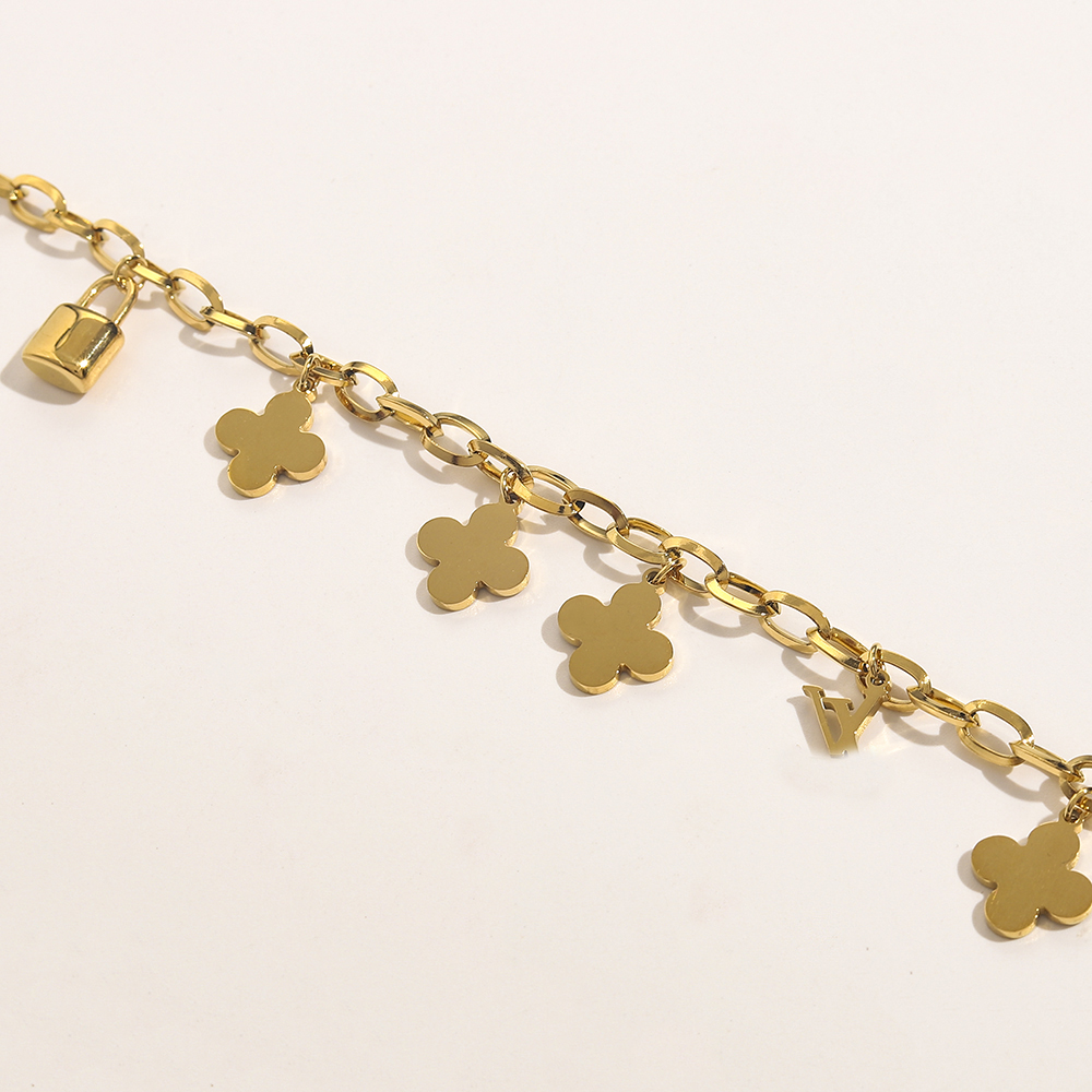 High Quality Brand Desigenr Flower Printed Back Letter Bracelets Fashion Mens Womens 100% Stainless Steel Bracelet Bangle Link Chain Simple Women Wedding Jewelry
High Quality Brand Desigenr Flower Printed Back Letter Bracelets Fashion Mens Womens 100% Stainless Steel Bracelet Bangle Link Chain Simple Women Wedding Jewelry