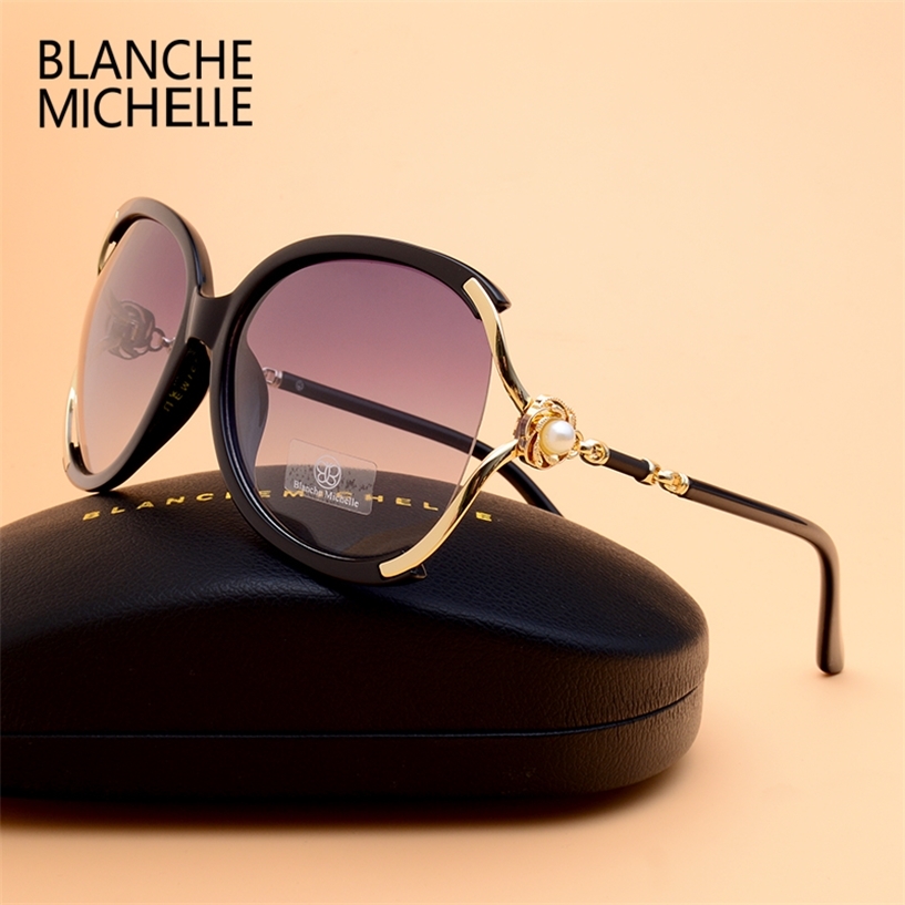 Blanche Michelle Women Sunglasses Polarized UV400 Brand Designer High Quality Gradient Sun Glasses Female oculos With Box 220407