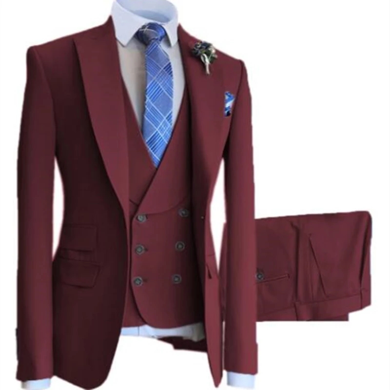 2022 Men Wedding Tuxedos Solid Color 3-piece Suit Casual Slim Fit Large Size M-6XL Regular Daily Suit
2022 Men Wedding Tuxedos Solid Color 3-piece Suit Casual Slim Fit Large Size M-6XL Regular Daily Suit
