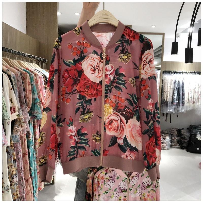 Women's Jackets Ladies Long Sleeve Chiffon Shirt Fashion Print Zipper Jacket Korean Style Short Coat Bomber Top 2022Women's, 8007color
Women's Jackets Ladies Long Sleeve Chiffon Shirt Fashion Print Zipper Jacket Korean Style Short Coat Bomber Top 2022Women's, 8007color
