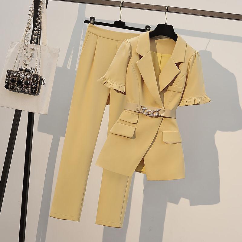 Women's Two Piece Pants Spring Summer The Big Yards Western Style Fashion Ladies Show Thin Minus Age Suit Suits WaistWomen's, Pant
Women's Two Piece Pants Spring Summer The Big Yards Western Style Fashion Ladies Show Thin Minus Age Suit Suits WaistWomen's, Pant