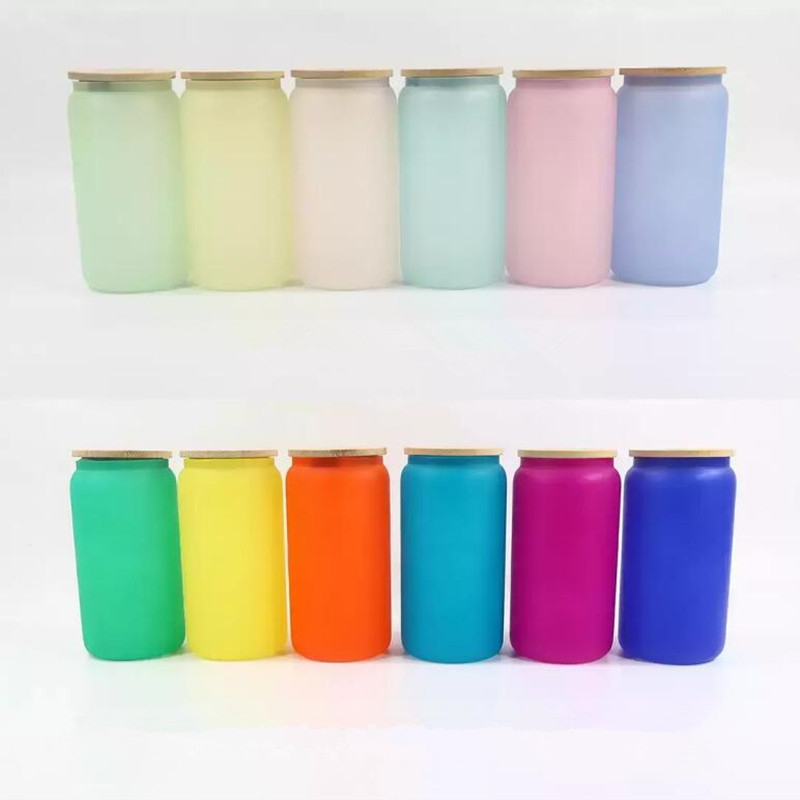Sublimation 16oz Cold Color Changing Glass Tumbler Cups Frosted Glasses Water Bottle Cola Beer Can Tumblers Mugs Beverage Drinking Cup With Bamboo Lids & Straws, As pic show
Sublimation 16oz Cold Color Changing Glass Tumbler Cups Frosted Glasses Water Bottle Cola Beer Can Tumblers Mugs Beverage Drinking Cup With Bamboo Lids & Straws, As pic show