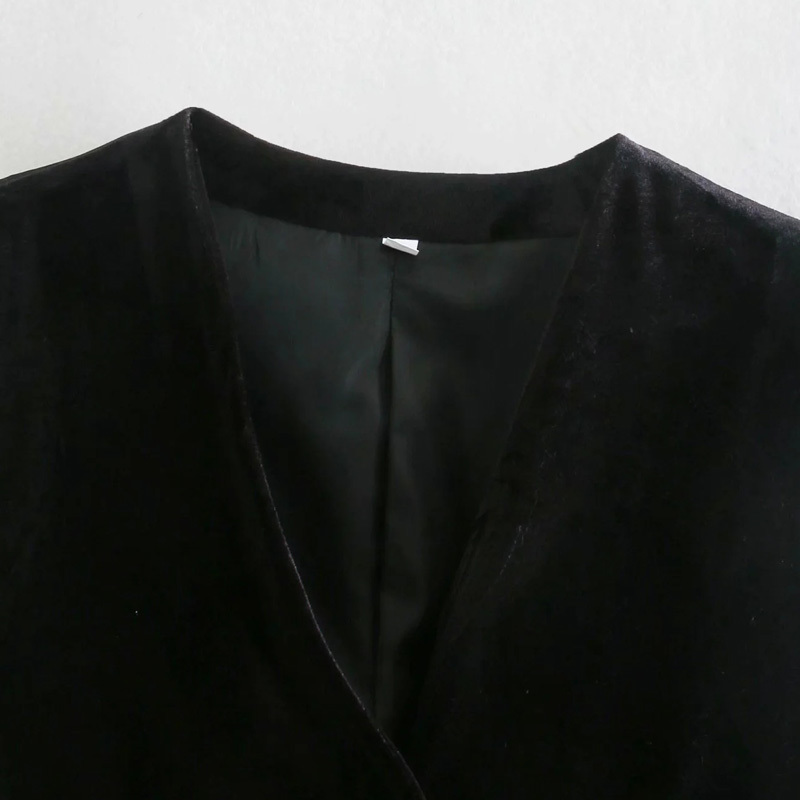 Women's Vest Fall Winter Thin Loose Waistcoat Ladies Fashion Cardigan Outwear Velvet Sleeveless Vests Tops Chic 220325