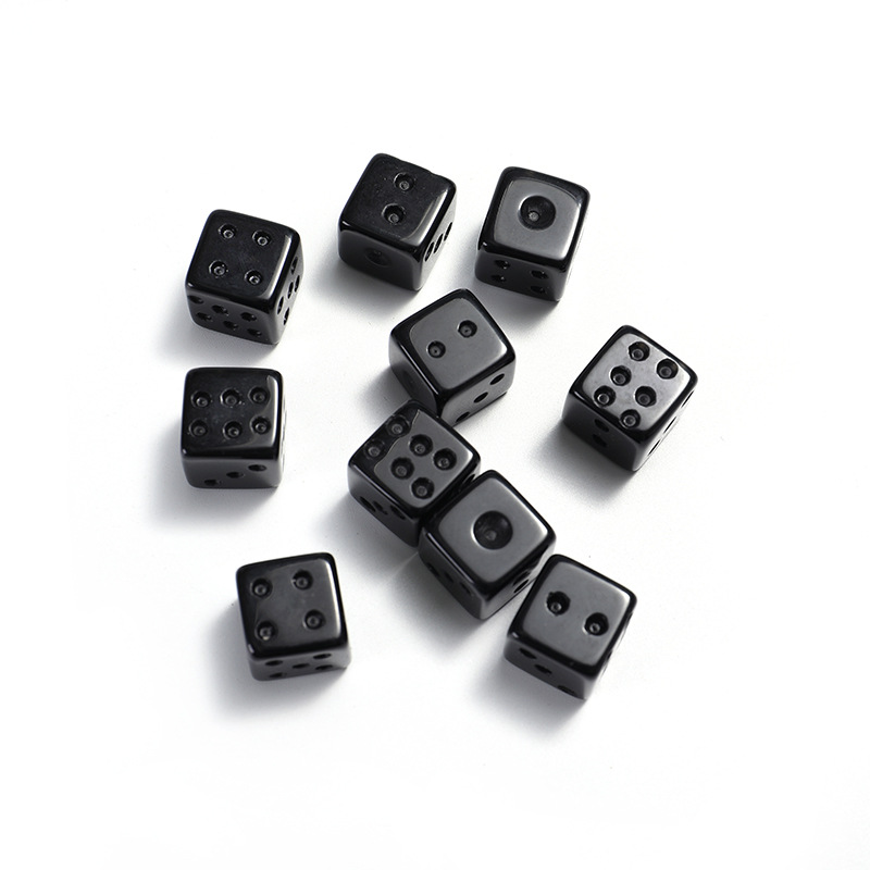 Natural Stone Crystal 15mm Dice Ornaments Quartz Healing Energy Reiki Gem craft Decoration