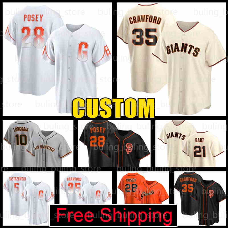 Giants Jersey 35 Brandon Crawford 28 Buster Posey San Francisco 2022 City Connect Baseball 5 Mike Yastrzemski 23 Joc Pederson 10 Evan Longoria 21 Joey Bart 18 La Stella, Custom men cool base( j r)
Giants Jersey 35 Brandon Crawford 28 Buster Posey San Francisco 2022 City Connect Baseball 5 Mike Yastrzemski 23 Joc Pederson 10 Evan Longoria 21 Joey Bart 18 La Stella, Custom men cool base( j r)