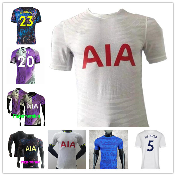 Player version Jerseys #7 SON Away Soccer Jersey 21 22 #10 KANE Football Shirt 2021 2022 Home White #20 DELE #27 LUCAS #23 BERGWIJN Uniform
Player version Jerseys #7 SON Away Soccer Jersey 21 22 #10 KANE Football Shirt 2021 2022 Home White #20 DELE #27 LUCAS #23 BERGWIJN Uniform