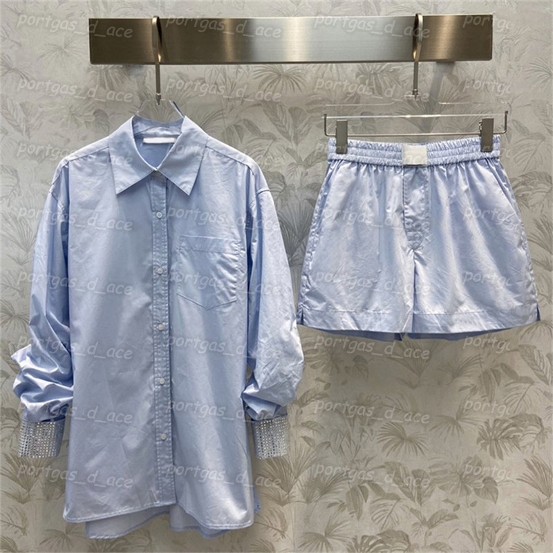 Womens Shirts Shorts INS Fashion Long Sleeve Blouse Short Pants Letters Pritned Shirt Set, Blue with label tag
Womens Shirts Shorts INS Fashion Long Sleeve Blouse Short Pants Letters Pritned Shirt Set, Blue with label tag