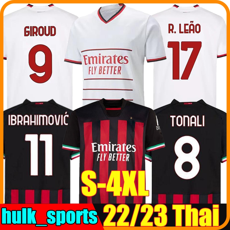 XXXL 4XL IBRAHIMOVIC 22/23 soccer jersey AC MILANS GIROUD R. LEAO BENNACER KESSIE ROMAGNOLI CALHANOGLU TONALI REBIC 2022 2023 football shirt men kids Kits sock Full set, 22-23 home
XXXL 4XL IBRAHIMOVIC 22/23 soccer jersey AC MILANS GIROUD R. LEAO BENNACER KESSIE ROMAGNOLI CALHANOGLU TONALI REBIC 2022 2023 football shirt men kids Kits sock Full set, 22-23 home