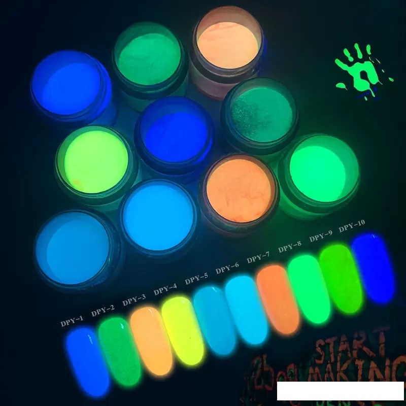 Nail art Noctilucent powder green yellow Ultrafine Light in the Dark Pigment Fluorescent nail dipping
Nail art Noctilucent powder green yellow Ultrafine Light in the Dark Pigment Fluorescent nail dipping