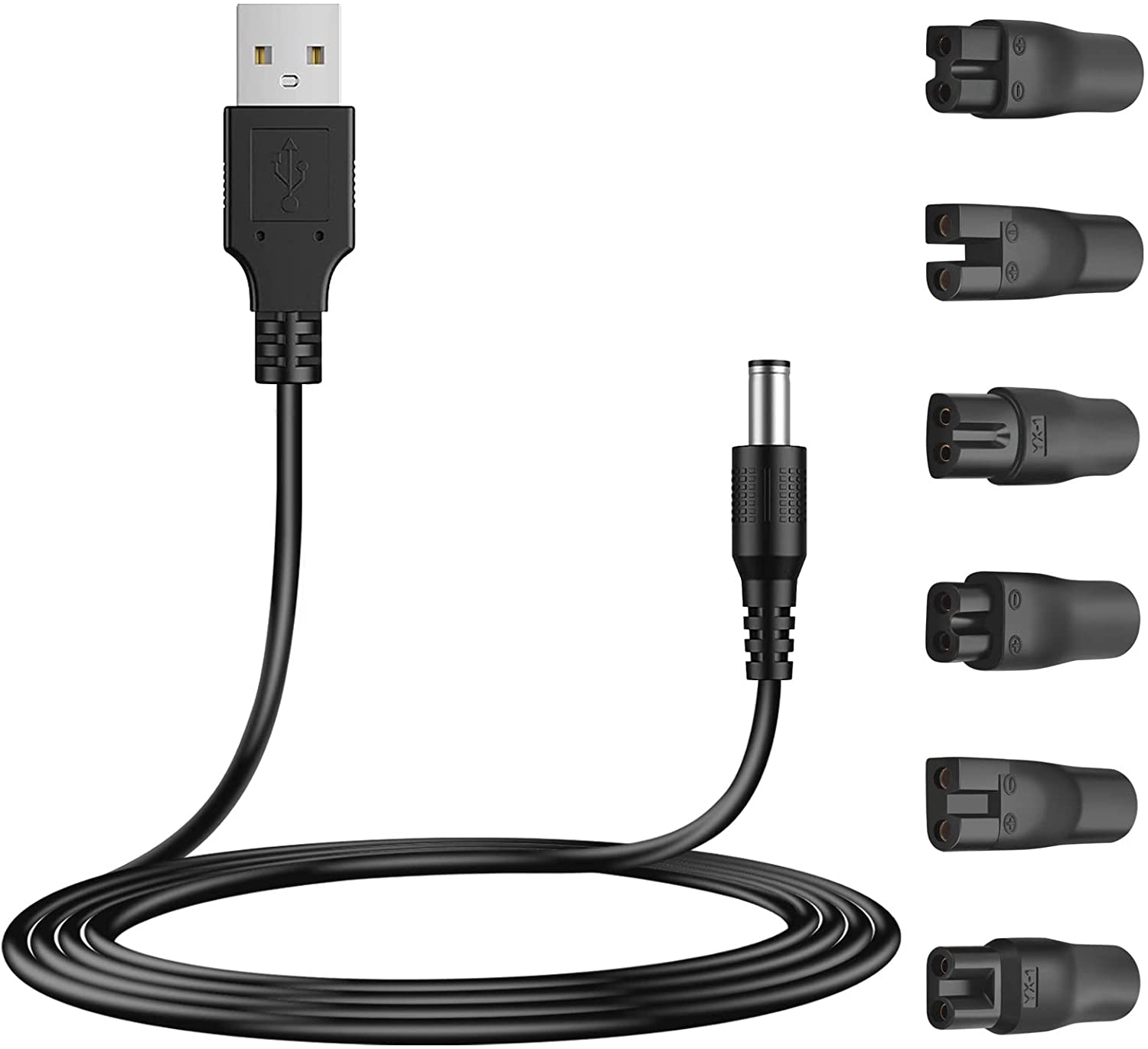 Power Cable 5V USB Charger Cord Replacement Adapter Compatible with a Various Types of HQ8505 Philips Norelco Shavers Electric Razor SURKER Clippers