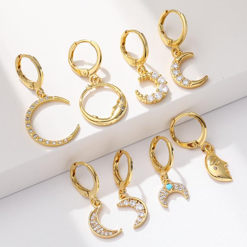 Dangle & Chandelier Moon Earrings For Women Gold Charm Necklace Micro Pave Zircon CZ Cute Earring Trendy Punk Party Korean Fashion 2022 
Dangle & Chandelier Moon Earrings For Women Gold Charm Necklace Micro Pave Zircon CZ Cute Earring Trendy Punk Party Korean Fashion 2022