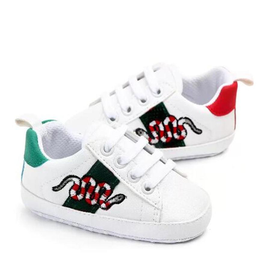 Designer Newborn Baby Boys Girls First Walkers Kids Toddlers Infant Lace Up PU Sneakers Baby Prewalker Soft Sole White Shoes292i, As shown
Designer Newborn Baby Boys Girls First Walkers Kids Toddlers Infant Lace Up PU Sneakers Baby Prewalker Soft Sole White Shoes292i, As shown