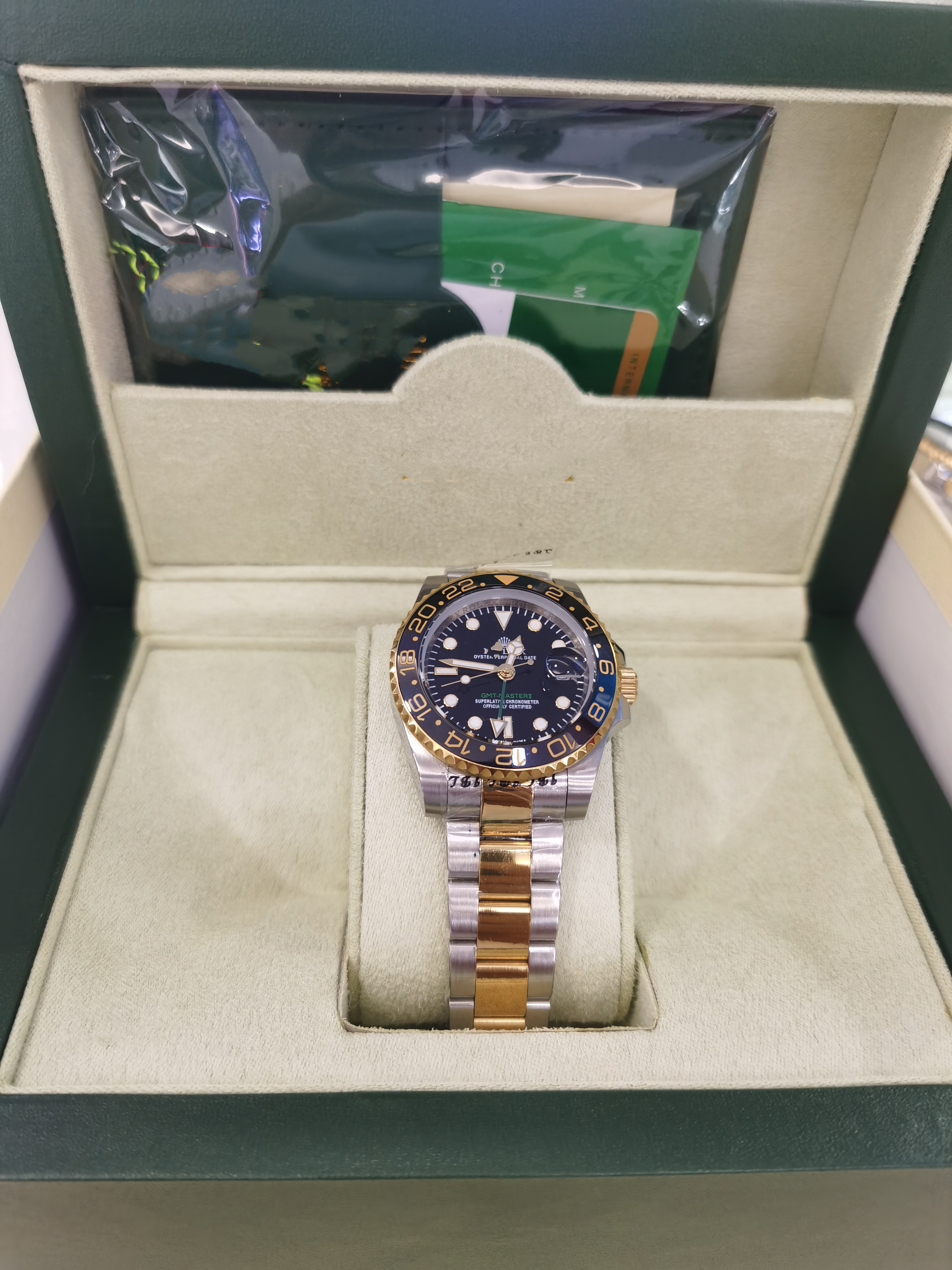 with original box Ceramic Bezel Mens watches 40MM Automatic Mechanical 2813 Movement Watch Luminous Sapphire Waterproof Sports Self-wind Fashion Wristwatches