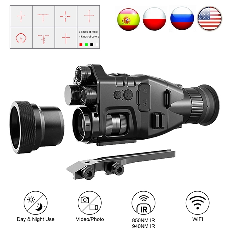 Henbaker CY789 Infrared Night Vision Scope 940nm Digital Night Vision Monocular Device with Wifi APP 1080P HD 24x NV Optical 220420
Henbaker CY789 Infrared Night Vision Scope 940nm Digital Night Vision Monocular Device with Wifi APP 1080P HD 24x NV Optical 220420