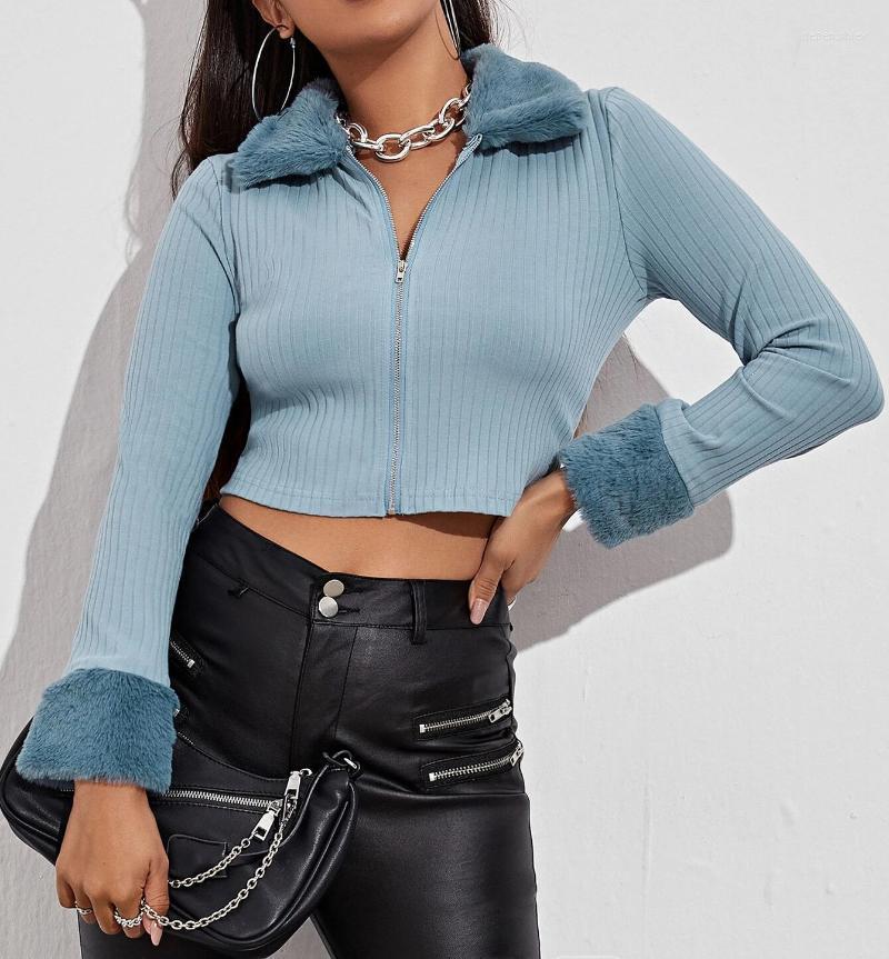 Women's Knits & Tees Black Blue Knit Zip Up Sweater Cardigan Women Top Fitted Faux Fur Turn Down Collar Long Sleeve Jackets Outfits 2022 Dep
Women's Knits & Tees Black Blue Knit Zip Up Sweater Cardigan Women Top Fitted Faux Fur Turn Down Collar Long Sleeve Jackets Outfits 2022 Dep