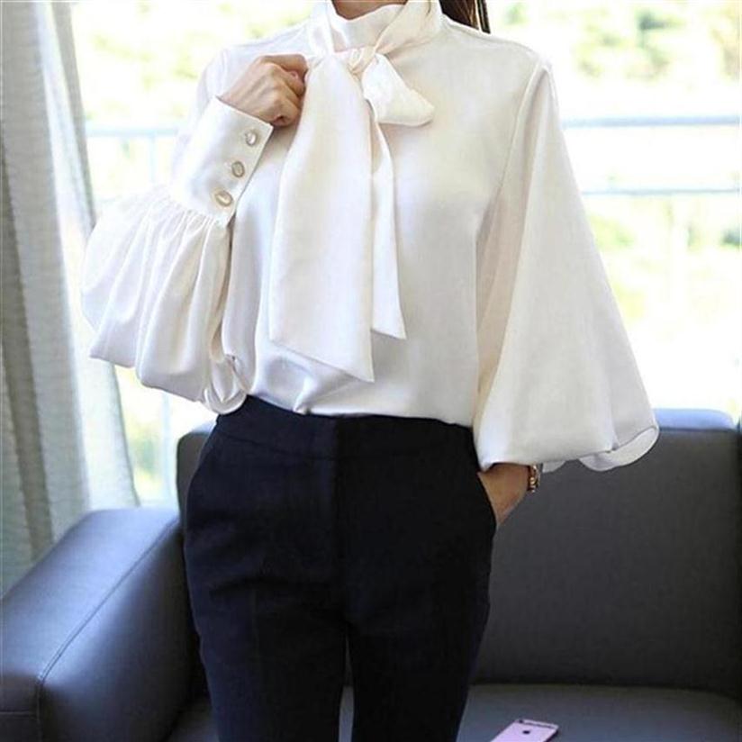 Women' Blouses & Shirts Pure White Bow Tie Blouse Chiffon Women Office Shirt Lantern Sleeve Blusas Femininas Formal Ladies T214t, Army green
Women' Blouses & Shirts Pure White Bow Tie Blouse Chiffon Women Office Shirt Lantern Sleeve Blusas Femininas Formal Ladies T214t, Army green