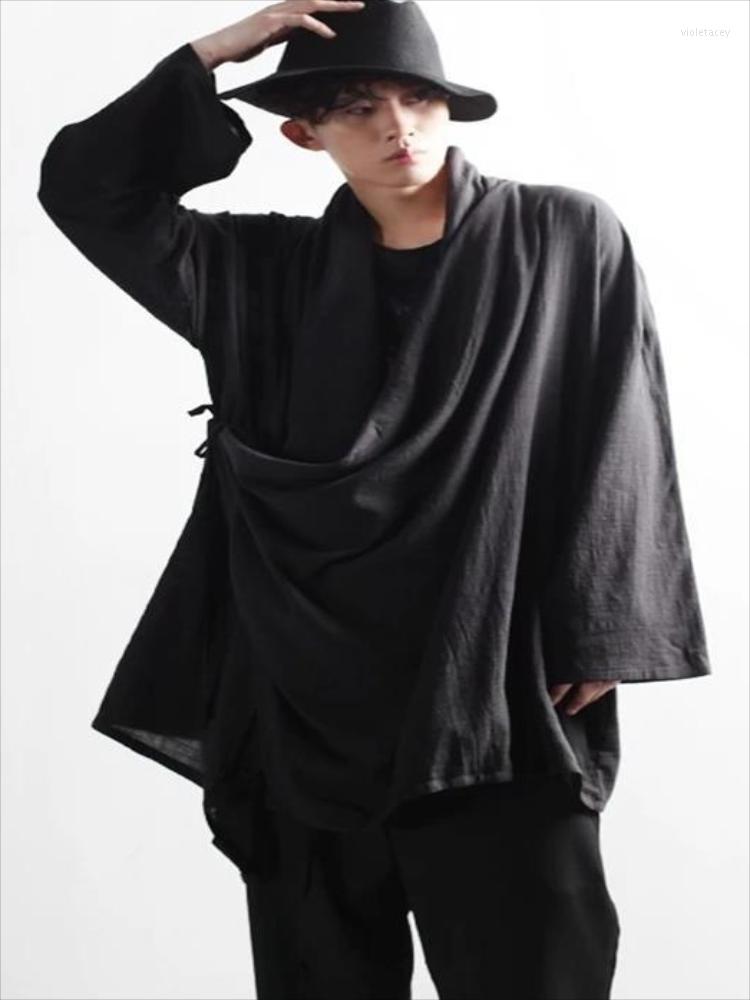 Men' Trench Coats Coat Spring And Autumn Classic Dark Personality Irregular Design Fashion Lace Front Casual Large Size Viol22, Black
Men' Trench Coats Coat Spring And Autumn Classic Dark Personality Irregular Design Fashion Lace Front Casual Large Size Viol22, Black
