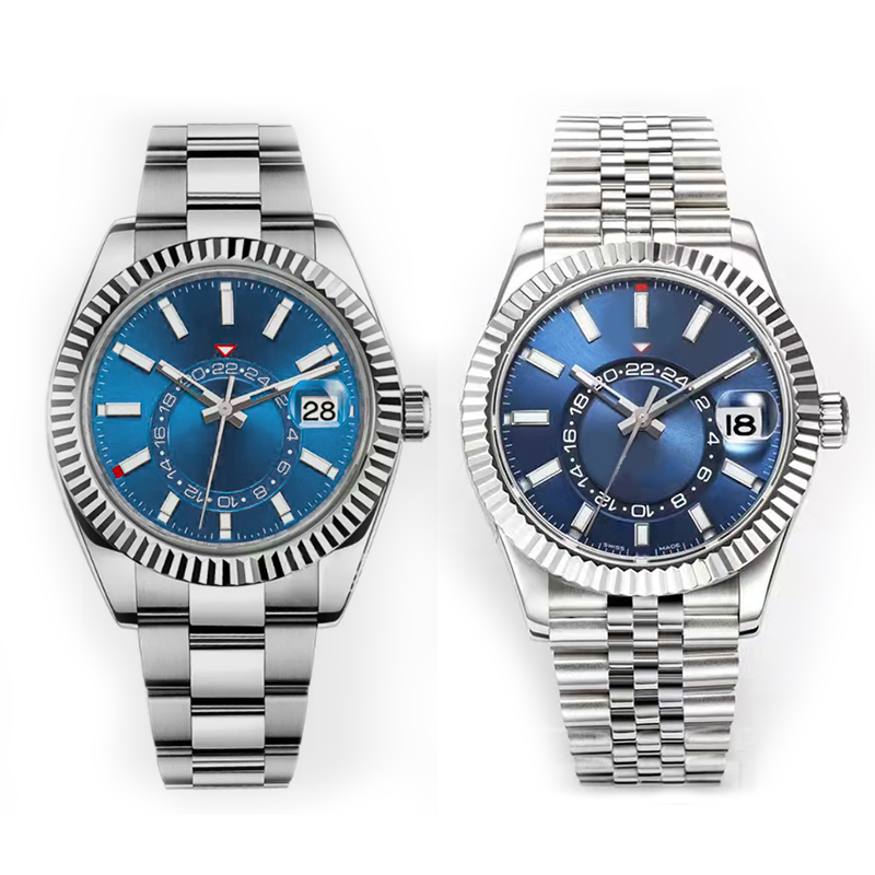 gold men's watch 40mm blue dial SKY automatic mechanical Wristwatches sapphire mirror stainless steel strap single rotating Multifunctional More time waterproof, 16
gold men's watch 40mm blue dial SKY automatic mechanical Wristwatches sapphire mirror stainless steel strap single rotating Multifunctional More time waterproof, 16