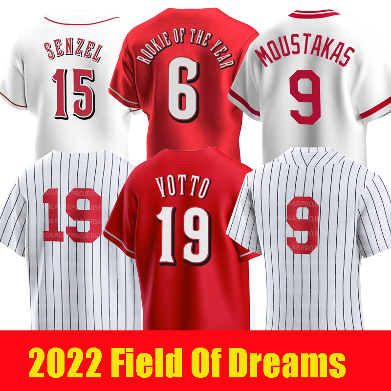 19 Joey Votto 2022 Field Of Dreams Reds Jersey Kyle Farmer Jonathan India Aristides Aquino Moustakas Nick Senzel Tyler Naquin Matt Reynolds Albert Almora Jr., 1999 home white
19 Joey Votto 2022 Field Of Dreams Reds Jersey Kyle Farmer Jonathan India Aristides Aquino Moustakas Nick Senzel Tyler Naquin Matt Reynolds Albert Almora Jr., 1999 home white