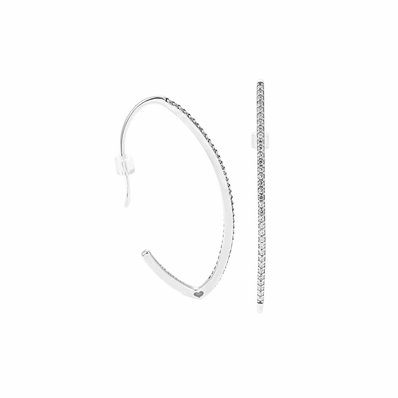 CZ diamond Pave Love heart Hoop Earring Authentic 925 Sterling Silver Womens Wedding Gift with Original box set for Pandora Huggie Earrings
CZ diamond Pave Love heart Hoop Earring Authentic 925 Sterling Silver Womens Wedding Gift with Original box set for Pandora Huggie Earrings