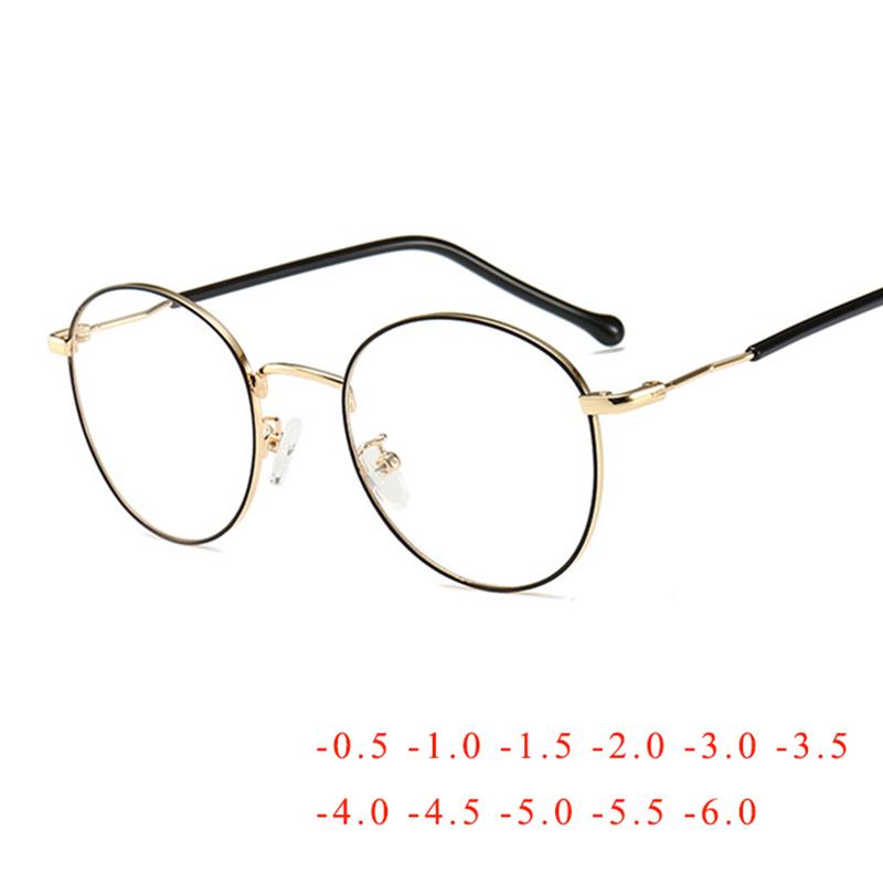 Sunglasses Round Finished Myopia Glasses Women Men Metal Prescription Eyewear Student Nearsighted Diopter -0.5 -1 -1.5 To -6.0Sunglasses
Sunglasses Round Finished Myopia Glasses Women Men Metal Prescription Eyewear Student Nearsighted Diopter -0.5 -1 -1.5 To -6.0Sunglasses