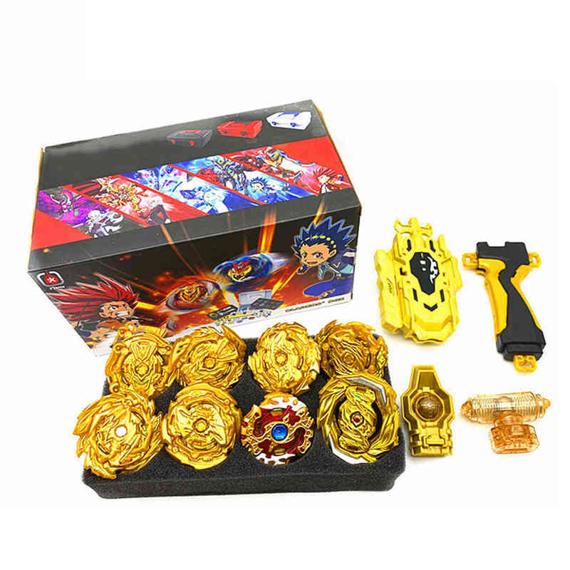 Beyblades Burst Golden GT Set Metal Fusion Gyroscope with Handlebar in Tool Box (Option) Toys for Children AA220323