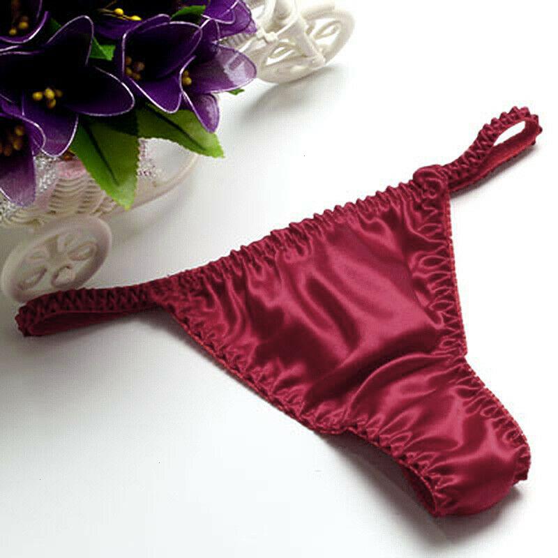 100 Mulberry Silk T-back Panties Sexy Low-waist Thongs Ladies Smooth Soft Breathable Underwear Trendy Pure Color Briefs, White
100 Mulberry Silk T-back Panties Sexy Low-waist Thongs Ladies Smooth Soft Breathable Underwear Trendy Pure Color Briefs, White
