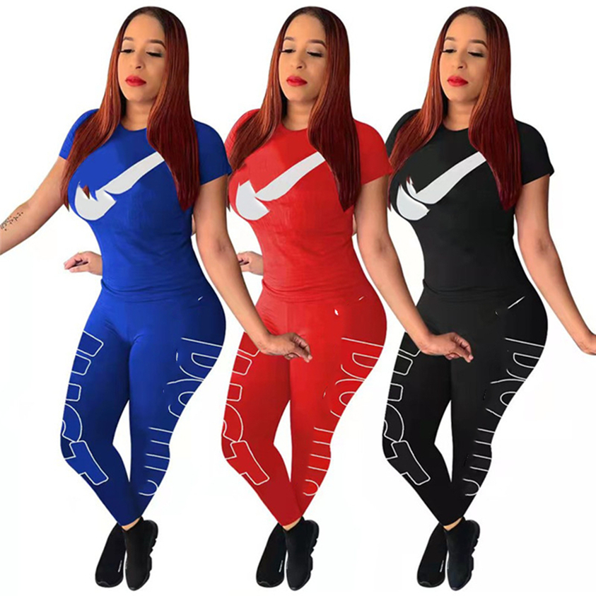 Brand Designer Two Piece Sets Women Cotton Tracksuits Plus Size 2XL Casual Outfits Short Sleeve T Shirts and Sports Pants Leggings Gym Jogger Suits 7387-C3, Mix colors
Brand Designer Two Piece Sets Women Cotton Tracksuits Plus Size 2XL Casual Outfits Short Sleeve T Shirts and Sports Pants Leggings Gym Jogger Suits 7387-C3, Mix colors