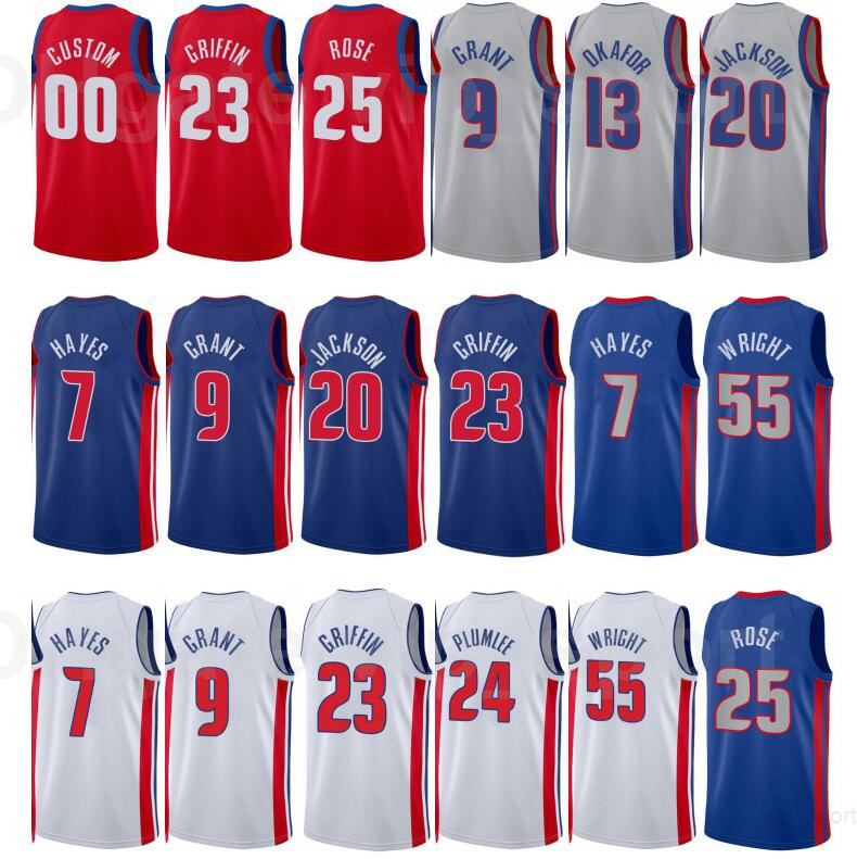 Print Basketball Derrick Rose Jersey 25 Josh Jackson 20 Jerami Grant 9 Killian Hayes 7 Blake Griffin 23 City Earned Blue White
Print Basketball Derrick Rose Jersey 25 Josh Jackson 20 Jerami Grant 9 Killian Hayes 7 Blake Griffin 23 City Earned Blue White