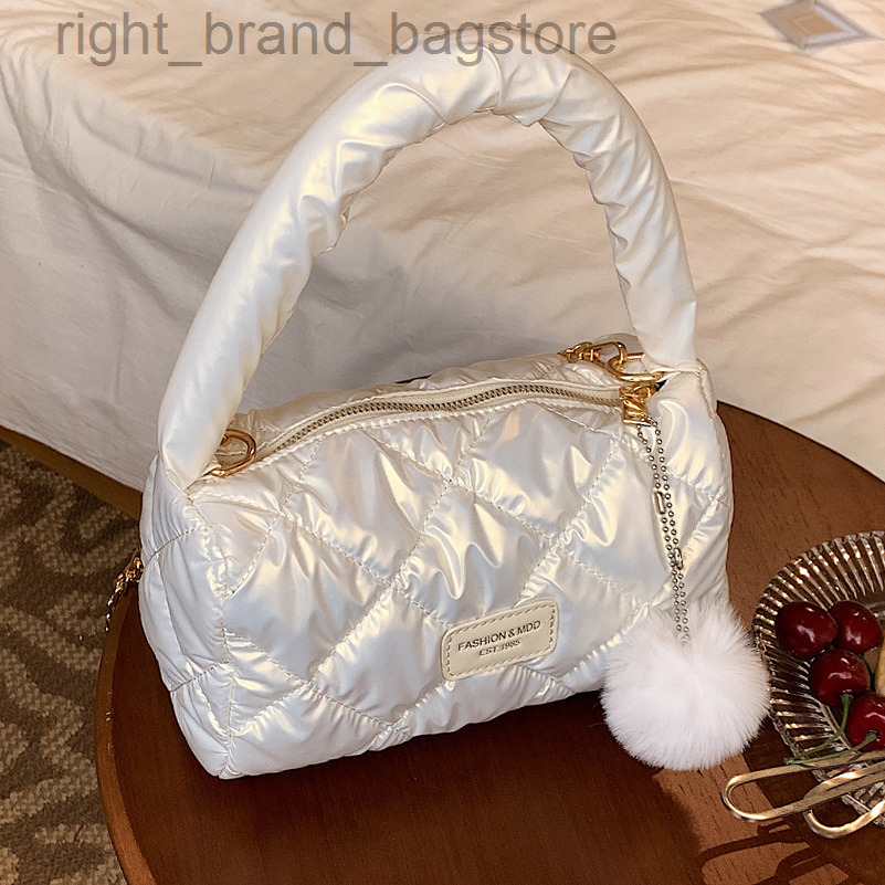 Designer Nylon Quilted Shoulder Bag Winter Cotton Pad Pillow Bags for Women Handbag Chain Padded Crossbody Bag Ladies Space Bags W220813, Black
Designer Nylon Quilted Shoulder Bag Winter Cotton Pad Pillow Bags for Women Handbag Chain Padded Crossbody Bag Ladies Space Bags W220813, Black