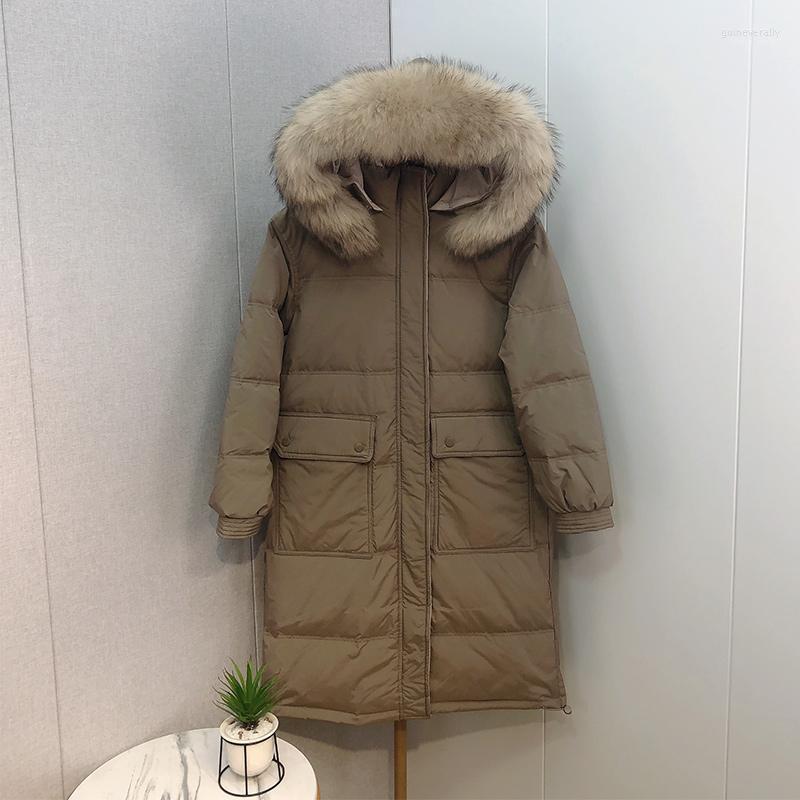 Women' Down & Parkas White Duck Jacket Female Winter 2022 Natural Raccoon Fur Collar Women Hooded Warm Black Coat Jaqueta Feminina Gxy119 G
Women' Down & Parkas White Duck Jacket Female Winter 2022 Natural Raccoon Fur Collar Women Hooded Warm Black Coat Jaqueta Feminina Gxy119 G