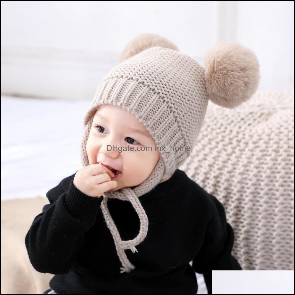 Caps Hats New Autumn Winter Kids Knitted Baby Beanies Boys Girls Babies Faux Fur Ball Skl Headwear Earmuffs Mxhome Dh5Us, Pink
Caps Hats New Autumn Winter Kids Knitted Baby Beanies Boys Girls Babies Faux Fur Ball Skl Headwear Earmuffs Mxhome Dh5Us, Pink