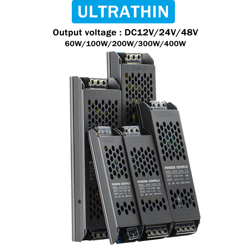 Lighting Transformers Constant Voltage Output DC12V 24V 48V 100W 200W 300W Power Supply
