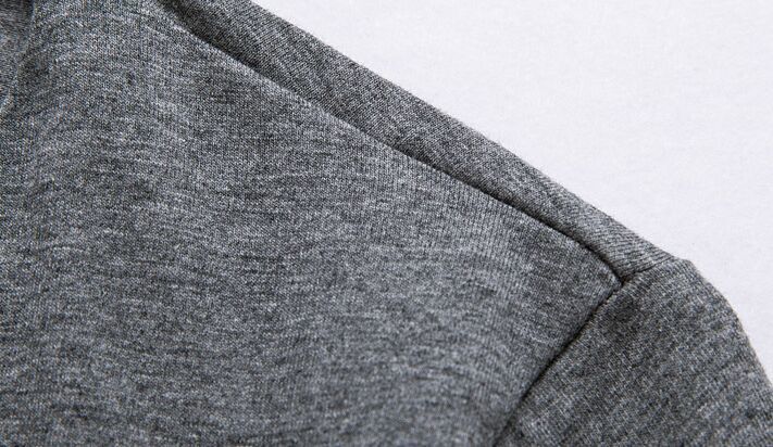 YSMILE Y #112 Cotton Grey Mens Long Sleeve Tie Clasp V solid heart-shaped base autumn sweater T blood slim Lycra cotton shirt 220322