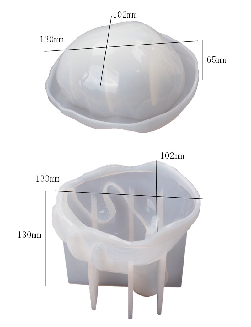 Candle Holders Epoxy Resin Hand Skull Candlesticks Storage Box Silicone Mold Candle Holder Home Room Decor Halloween Decoration