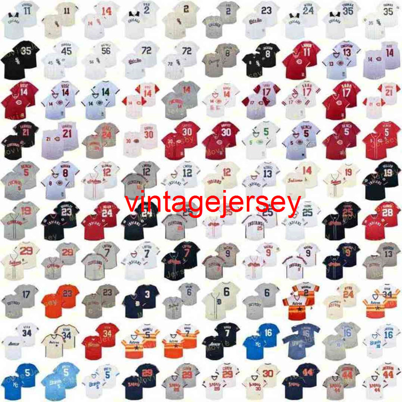 Retired Jackson Baseball Jersey Fox Thomas Fisk Bench Rose Sabo Sanders Griffey Baerga Miller Paige Kaline Ryan Brett Carew Vintage Retro, Men
Retired Jackson Baseball Jersey Fox Thomas Fisk Bench Rose Sabo Sanders Griffey Baerga Miller Paige Kaline Ryan Brett Carew Vintage Retro, Men