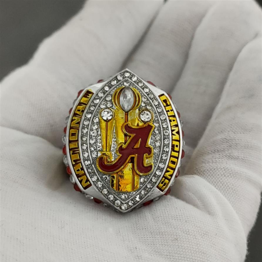 New arrival 2020 Alabama Football championship ring National gold champions rings for men282e
New arrival 2020 Alabama Football championship ring National gold champions rings for men282e