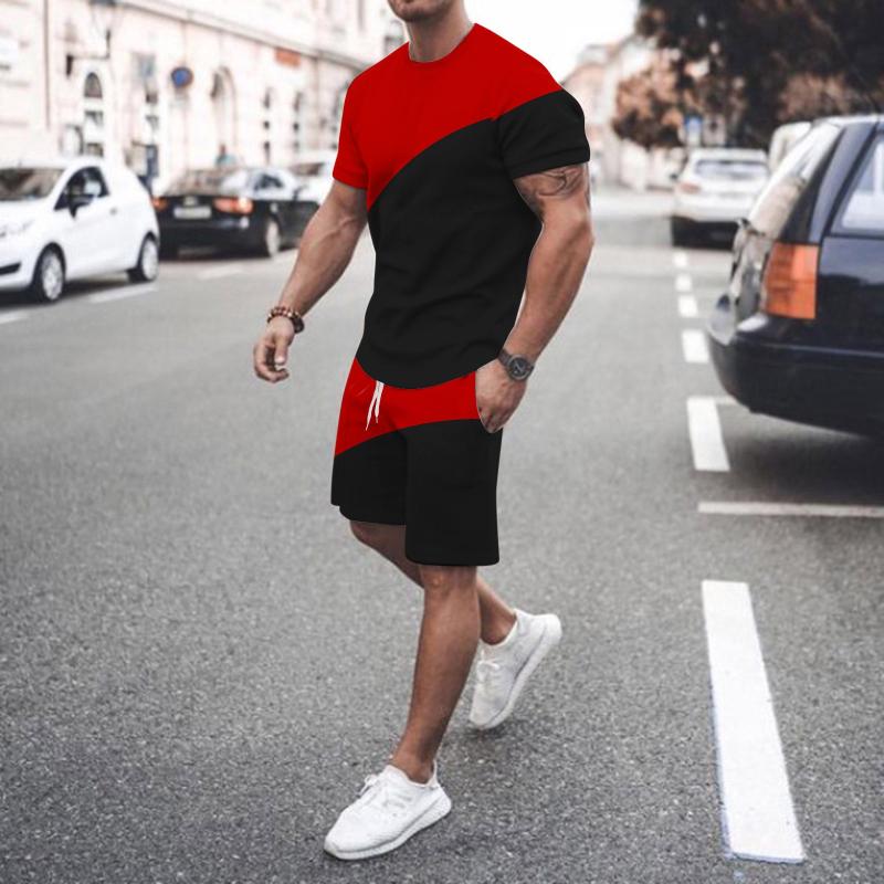 Men's Tracksuits Summer Men Breathable Sets Tshirt Outfits Beach Shorts Male Tracksuit Set Fashion Stitching Color 2 Pieces Tops And ShortsM, Army green
Men's Tracksuits Summer Men Breathable Sets Tshirt Outfits Beach Shorts Male Tracksuit Set Fashion Stitching Color 2 Pieces Tops And ShortsM, Army green