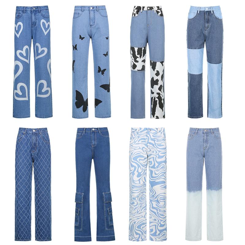 Women's Jeans 2022 Women Blue Denim High Waisted Chic Fashion Harajuku Streetwear Vintage Pants Y2K Aesthetic 90s Clothing, Jeans 9
Women's Jeans 2022 Women Blue Denim High Waisted Chic Fashion Harajuku Streetwear Vintage Pants Y2K Aesthetic 90s Clothing, Jeans 9