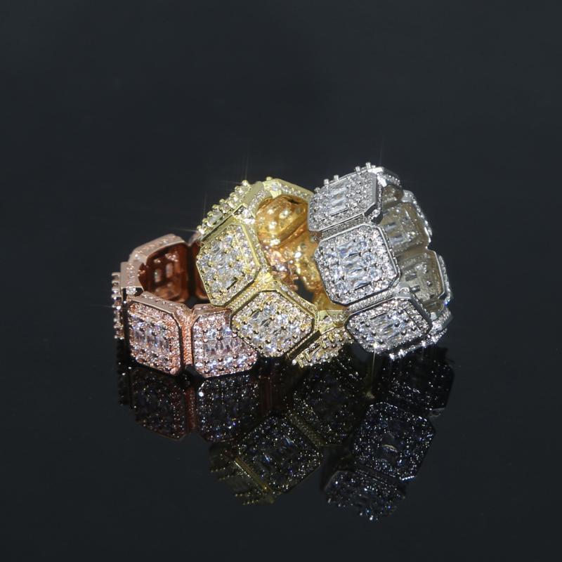 Cluster Rings Gold Silver Rose Color Plated Hip Hop Iced Out Bling Micro Pave Square CZ Cubic Zircon Finger For Men Charm Party JewelryClust
Cluster Rings Gold Silver Rose Color Plated Hip Hop Iced Out Bling Micro Pave Square CZ Cubic Zircon Finger For Men Charm Party JewelryClust