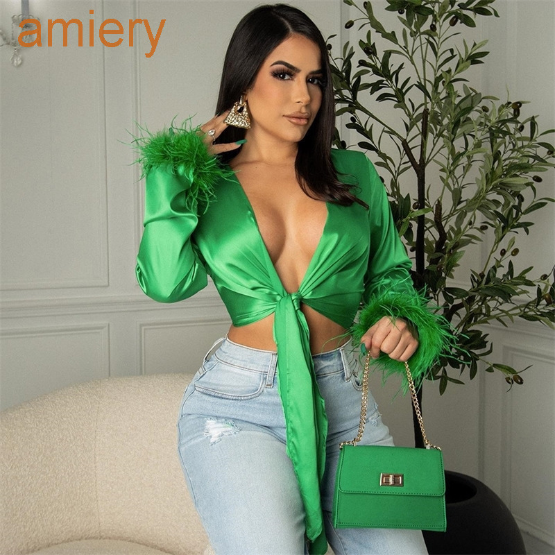 2022 Women Shirt Hollow Lace Up Silky Wool Long Sleeve Designer Top Sexy T-shirt Blouse Ladies, Orange-red
2022 Women Shirt Hollow Lace Up Silky Wool Long Sleeve Designer Top Sexy T-shirt Blouse Ladies, Orange-red