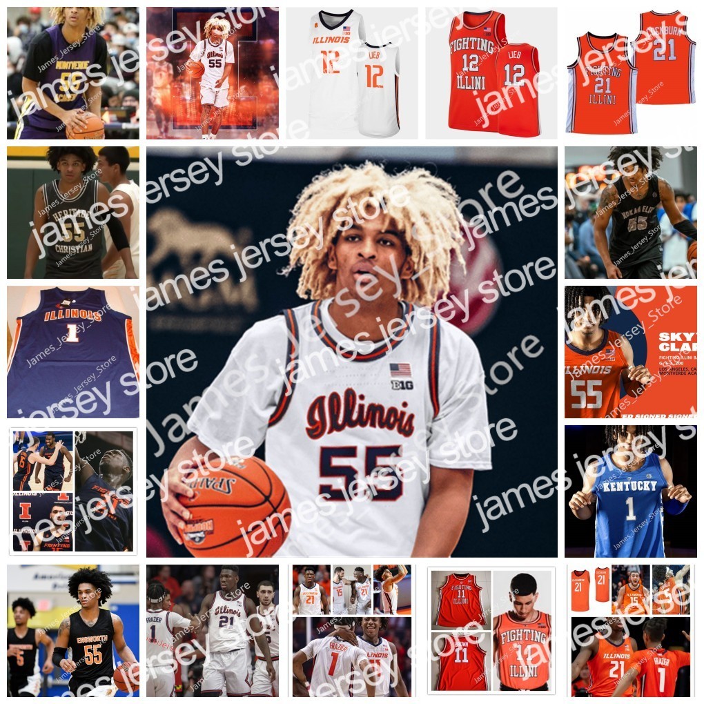 James Skyy Clark Basketball Jersey Custom Illinois Fighting Illini Basketball Wears 2022 NCAA Stitched College Wear Embroidered jerseys
James Skyy Clark Basketball Jersey Custom Illinois Fighting Illini Basketball Wears 2022 NCAA Stitched College Wear Embroidered jerseys