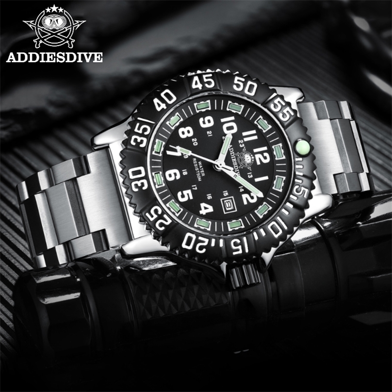 Addies Dive Men 316L Stainless Steel Strap Black Dial 50m Waterproof Luminous Hand 51mm Alloy Case Sports Watch 220526, Rubber
Addies Dive Men 316L Stainless Steel Strap Black Dial 50m Waterproof Luminous Hand 51mm Alloy Case Sports Watch 220526, Rubber