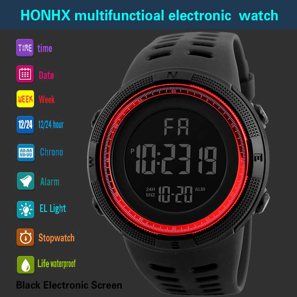 Men Electronic Watch Display Date Calendar Week Alarm LED Digital Sport 30M Waterproof Wristwatch Plastic Strap Relogio
Men Electronic Watch Display Date Calendar Week Alarm LED Digital Sport 30M Waterproof Wristwatch Plastic Strap Relogio