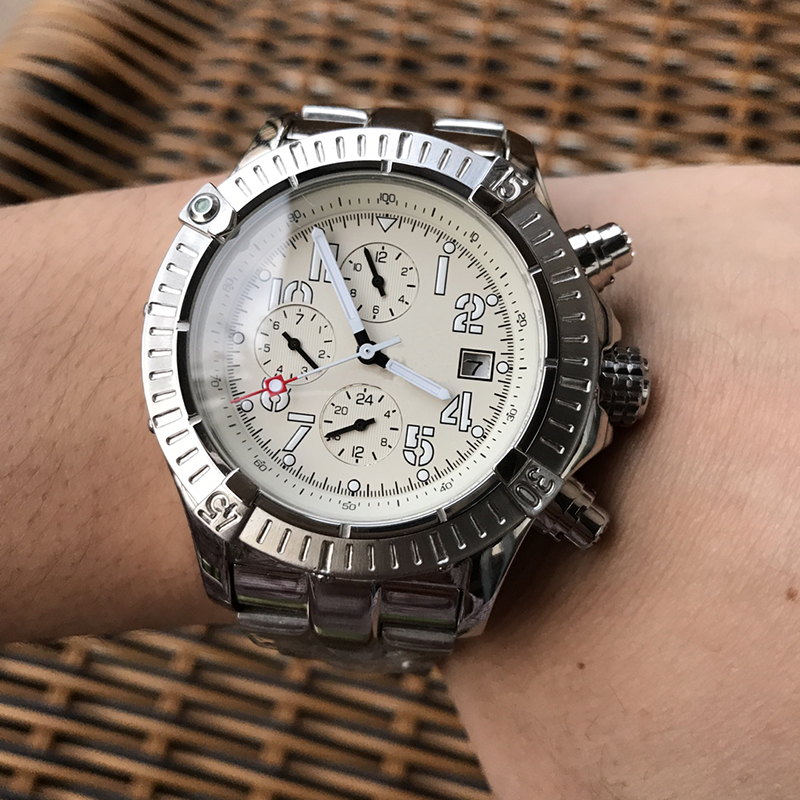 Mens Watches Mechanical Watches WristWatch 44mm Stainless Steel Strap Sapphire Waterproof Design For Men Various Colours, Color 1
Mens Watches Mechanical Watches WristWatch 44mm Stainless Steel Strap Sapphire Waterproof Design For Men Various Colours, Color 1
