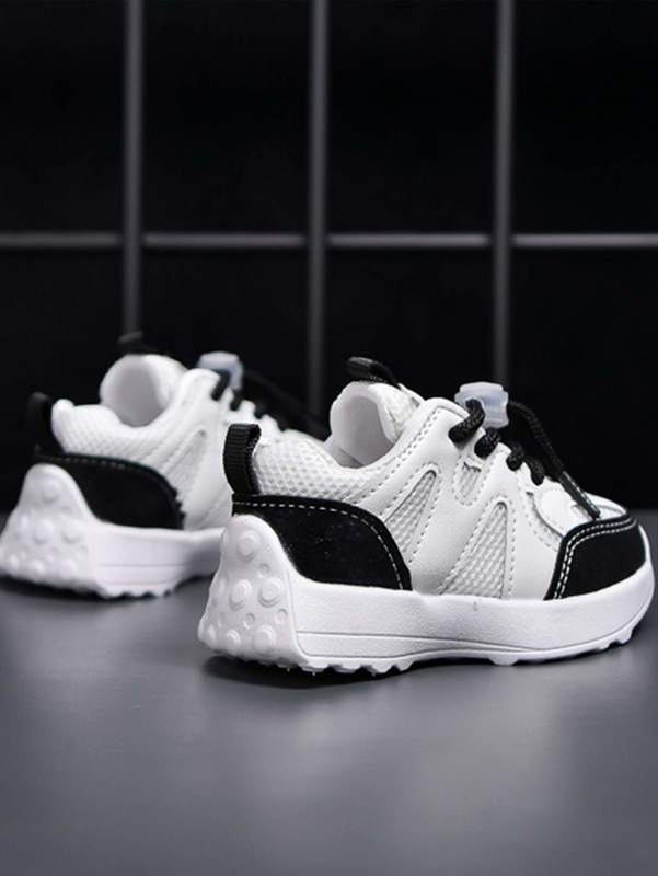 Boys Colorblock Letter Graphic Running Shoes SHE